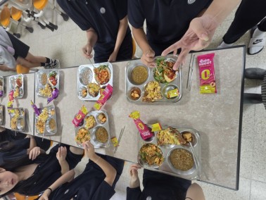 인천화도진중학교 수요특식은 즉석수타피자